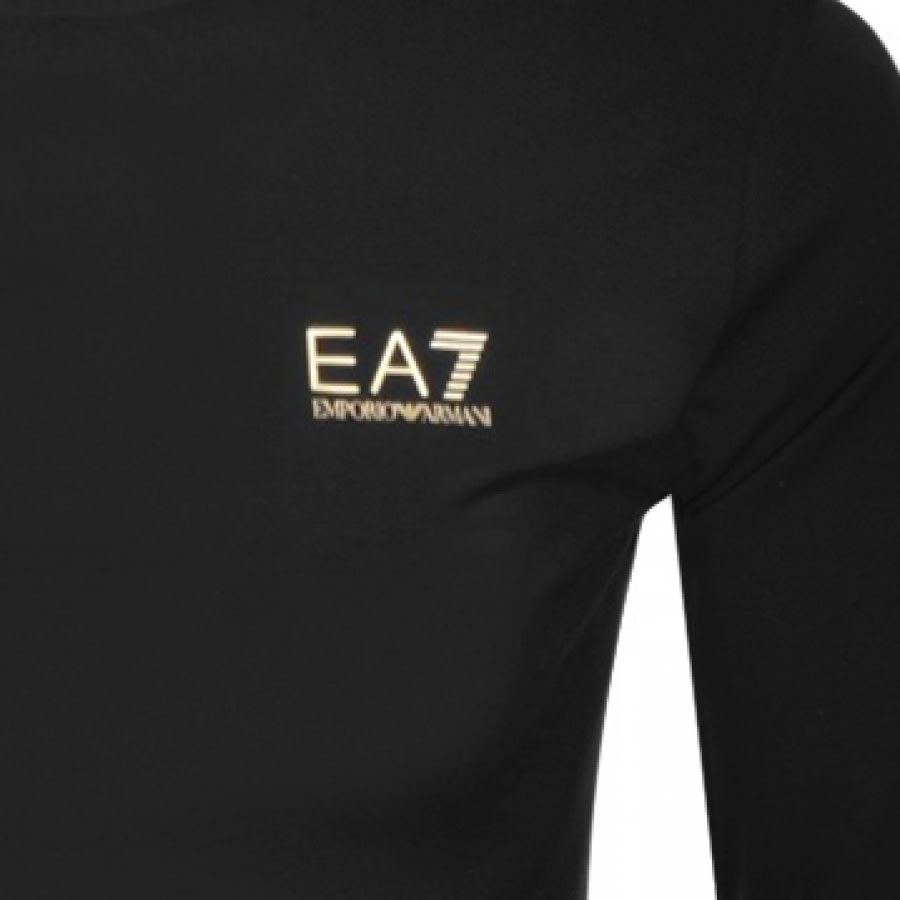 Alternative Image for ProductEA7 Emporio Armani Long Sleeved Core T Shirt Black3